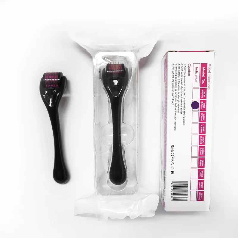 Derma Roller con 540 agujas para cuidado de la piel microneedling rejuvenecimiento de la piel y crecimiento del cabello