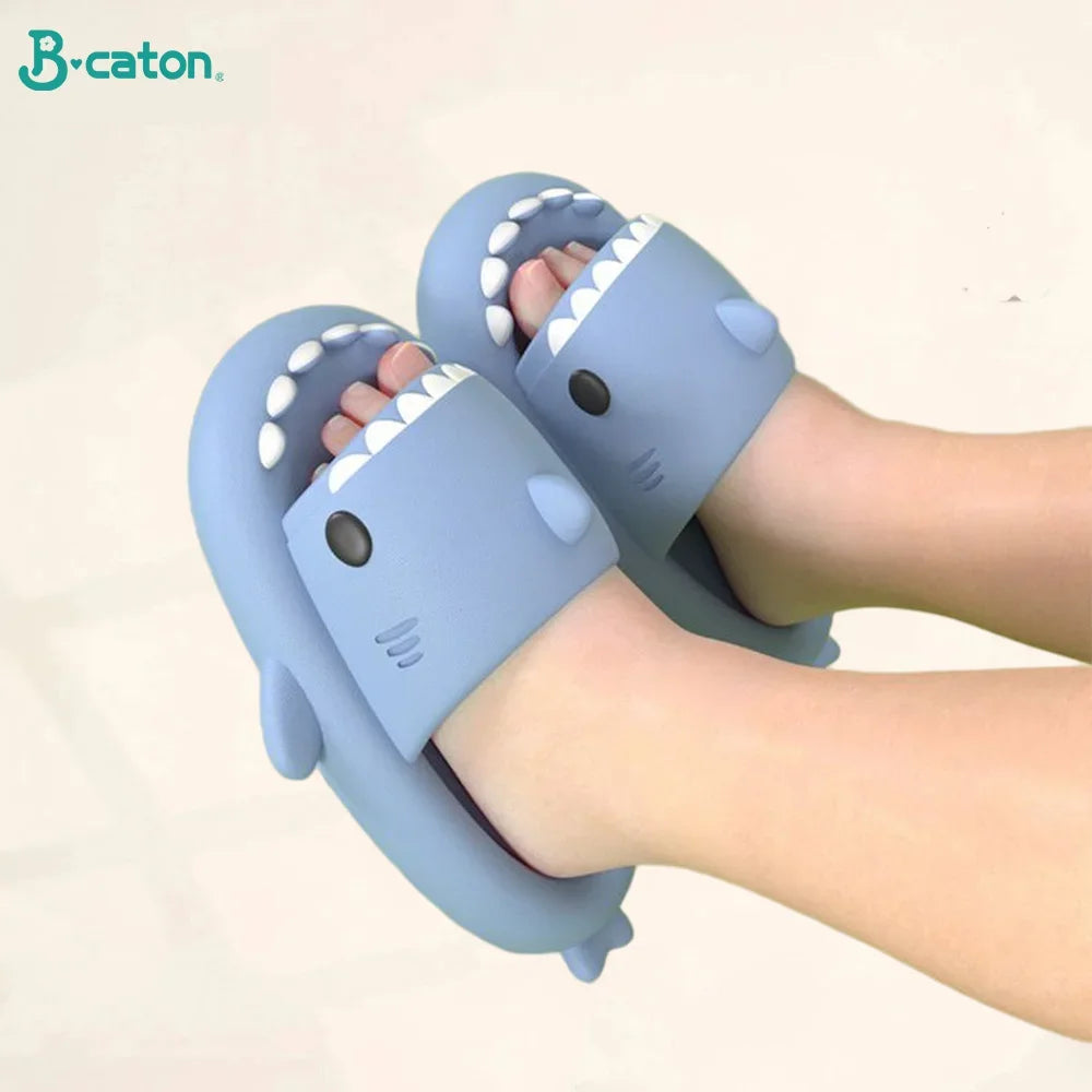 Pantuflas Tipo Sharklas para Niños Sandalias de Tiburón